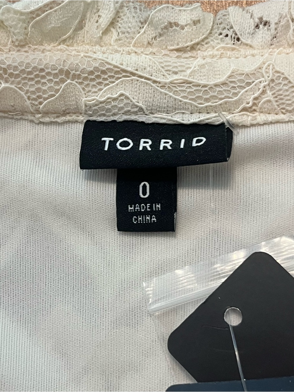 Torrid Mini Stretch Lace Tiered Dress Pristine Ivory White Plus Size 0 (12) NWT - Picture 6 of 10